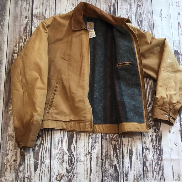 Mens Carhartt Tan Work Jacket 44 